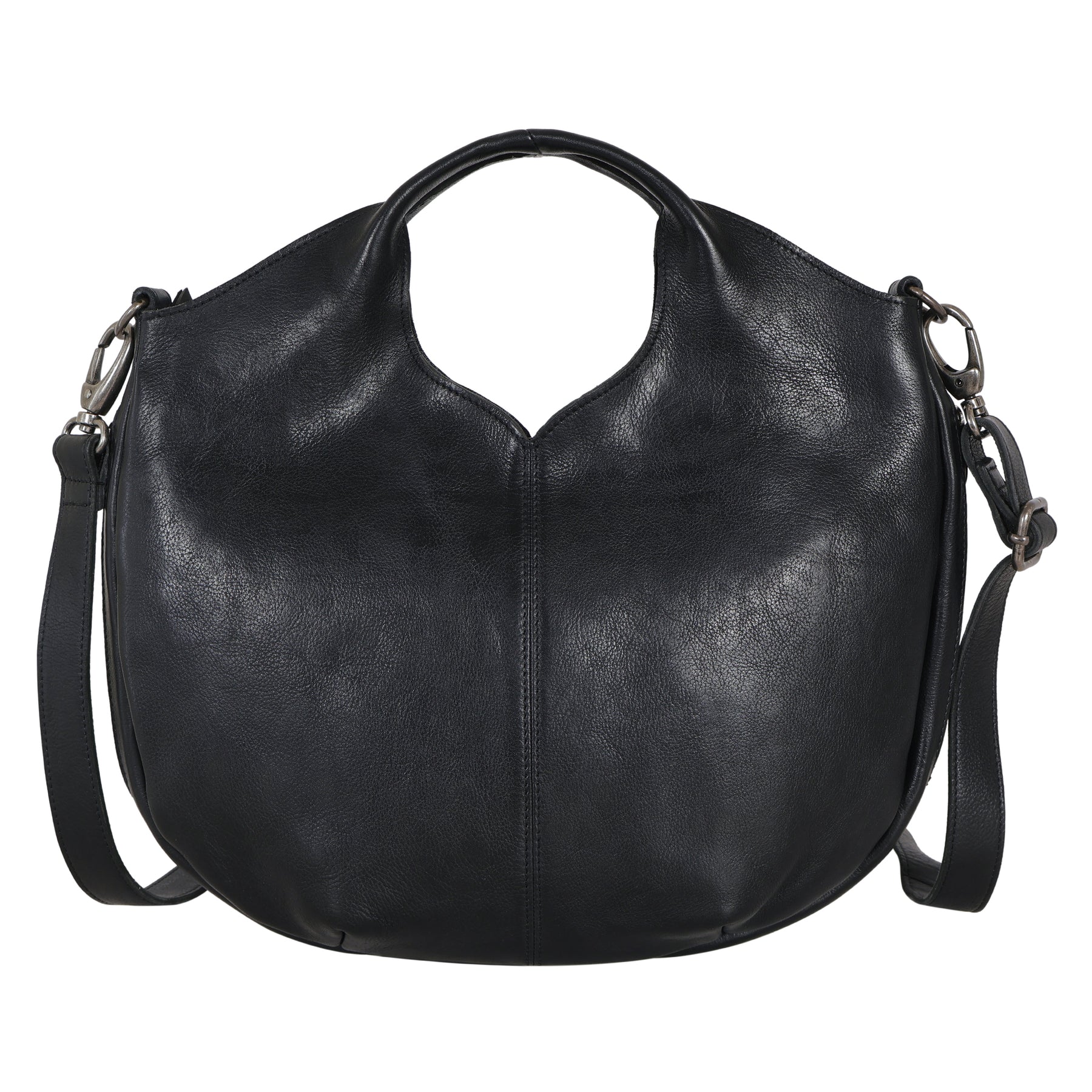 Fina Stain-Washed Leather Tote Bag