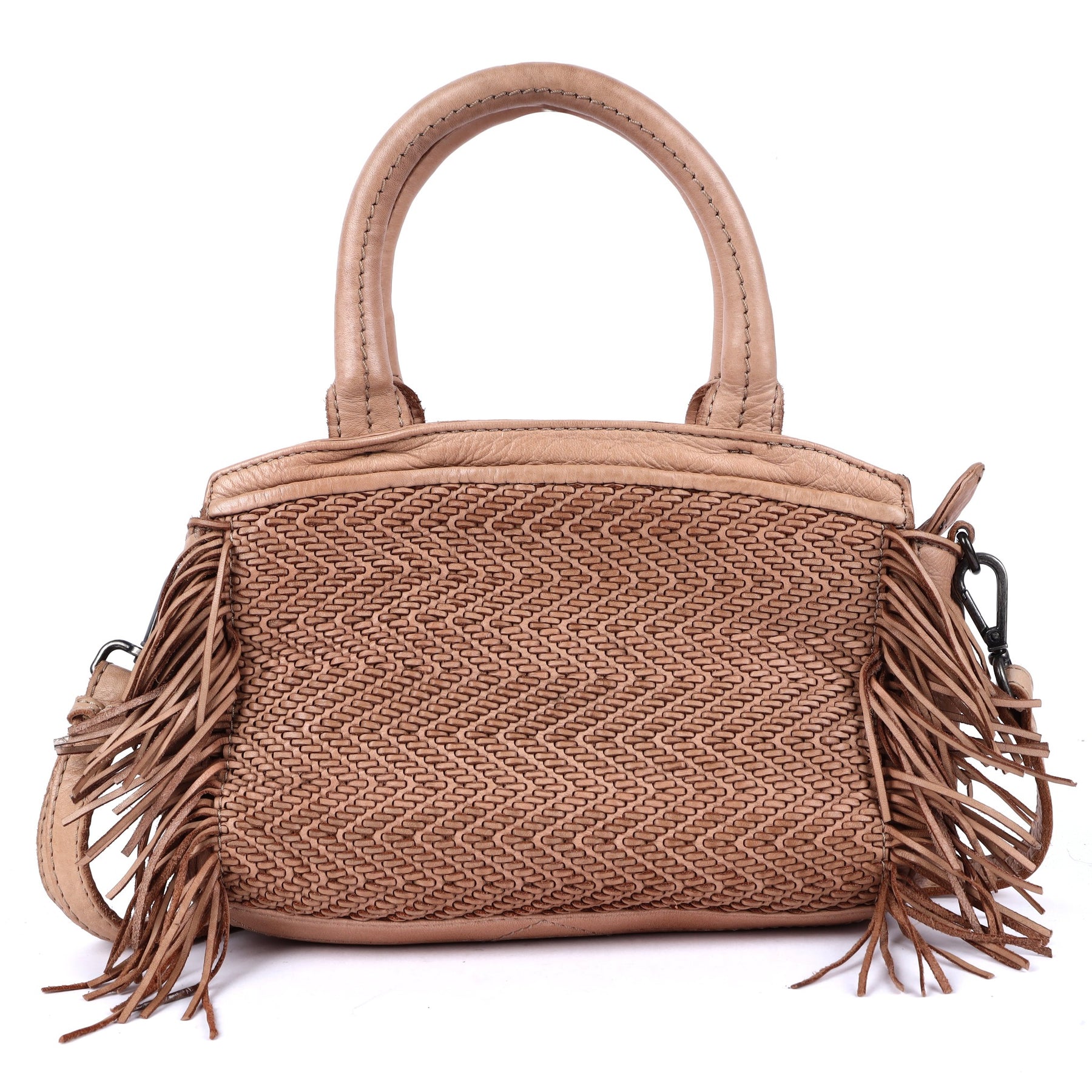 James Suede Leather Crossbody Bag